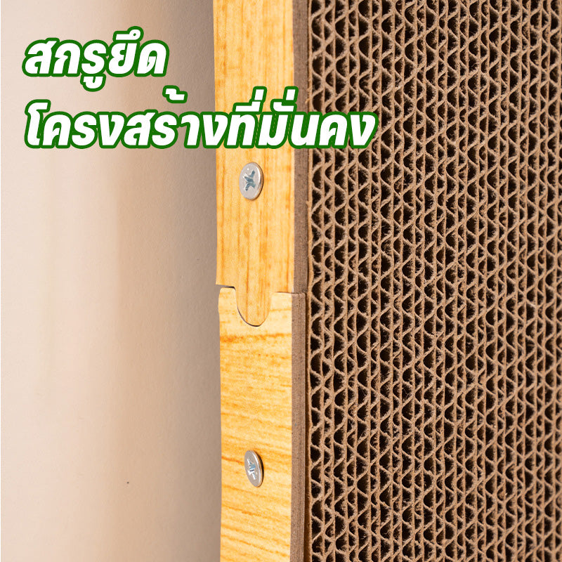แมว Scratcher รูปตัว L, ของเล่นแมว, L รูปร่างแมว Claw Pad, Cat Claw Pad กับลูกกระดิ่ง, ของเล่นรูปตัว L ของเล่นแมว เกาเหลาเตียงแมว