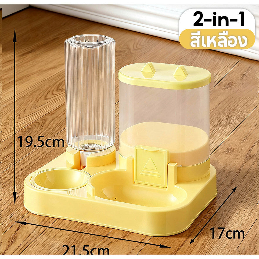 Mango ที่ให้อาหารแมวอัตโนมัติ ที่ให้อาหารสัตว์เลี้ยง ที่ให้น้ำสัตว์เลี้ยง ที่ให้อาหาร-น้ำอัตโนมัติ เกรดพรีเมี่ยม ถ้วยอาหารแมว