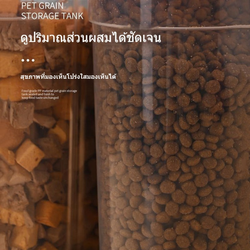 Mango กล่องใส่อาหารสุนัข, แมว และสัตว์เลี้ยงอื่นๆ กระปุกใส่อาหาร กล่องใส่อาหารแมว กล่องเก็บอาหาร แมวกล่องใส่อาหารแมว1.9 / 2.5L