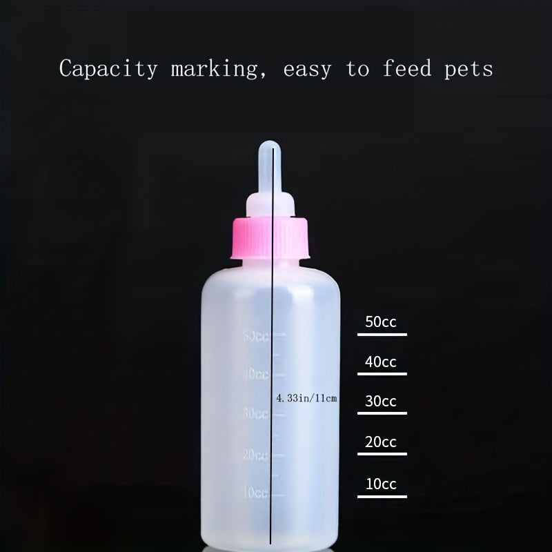 Mango [พร้อมส่ง] ขวดนมสัตว์เลี้ยง 60 มล ขวดนมสำหรับป้อนสุนัข & แมว จุกป้อนนมแมว ขวดนมสุนัข จุกนมกระรอก กันรั่วซึม กันฝุ่น COD