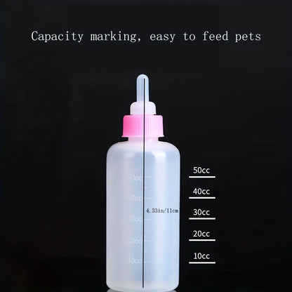 Mango [พร้อมส่ง] ขวดนมสัตว์เลี้ยง 60 มล ขวดนมสำหรับป้อนสุนัข & แมว จุกป้อนนมแมว ขวดนมสุนัข จุกนมกระรอก กันรั่วซึม กันฝุ่น COD