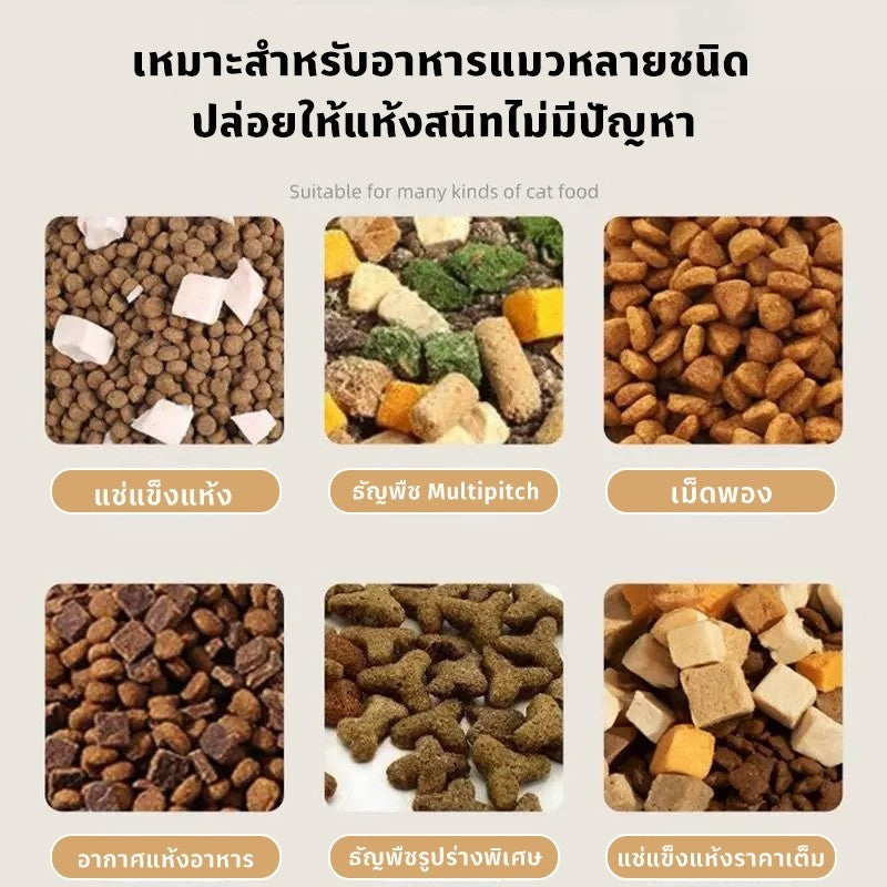 Mango ที่ให้อาหารแมวอัตโนมัติ ที่ให้อาหารสัตว์เลี้ยง ที่ให้น้ำสัตว์เลี้ยง ที่ให้อาหาร-น้ำอัตโนมัติ เกรดพรีเมี่ยม ถ้วยอาหารแมว