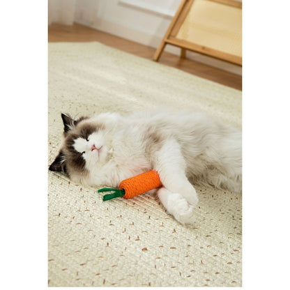 Mango ของเล่นแมวกัด รูปแครอท ไม้แมวเมา ไม้แมวเมา ไม้ขัดฟัน ไม้ขัดฟันแมว ของเล่นแมว มีเสียง ี แมว ของเล่นสัตว์เลี้ยง