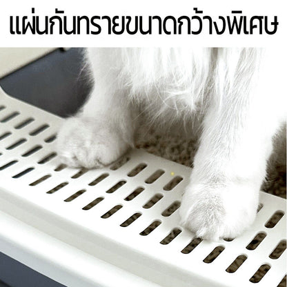 Mango ห้องน้ำแมว กระบะทรายแมว พื้นที่มากมาย รุ่นขอบสูงมีหลายสี ฟรีที่ตักทรายแมว COD