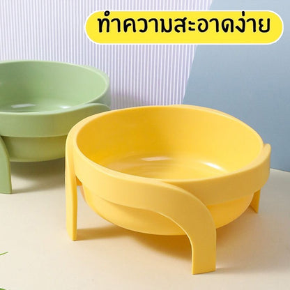 Mango ชามอาหารแมว🐱ชามอาหารทรงสูงชามวงกลมมีขา ช่วยเซฟหลัง ชามทรงสูงให้อาหารสำหรับสัตว์เลี้ยง ชามข้าวแมว ชามแมว ถาดอาหารแมว