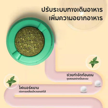 Mango กัญชาแมวหญ้าแมว 5ชิ้น ลูกบอลแคทนิป กันชาแมว กัญชาเเมว catnip ball แคทนิปบอล ของเล่นแมวเลีย ขนมแมวเลีย ของเล่นแมว