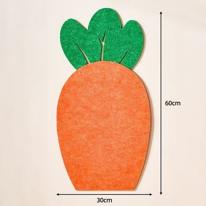 Mango พรมลับเล็บแมว สไตล์แครอท🥕ผ้าสักหลาด ที่ลับเล็บแมว ป้องกันรอยขีดข่วน สามารถยึดติดกับผนังผลิตภัณฑ์มาพร้อมกับกาวด้านหลัง