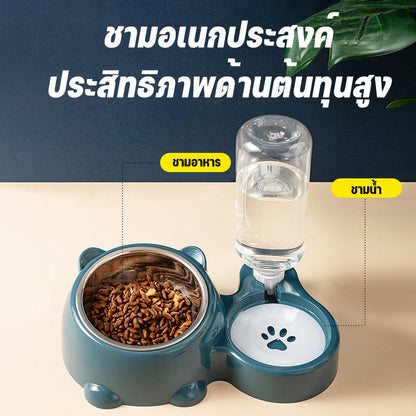 ชามสัตว์เลี้ยง, ชามอาหารสุนัข, ชามอาหาร 2 หลุมพร้อมน้ำ, ชามอาหารแมว, ชามอาหารแมว, ชามอาหารสัตว์เลี้ยง