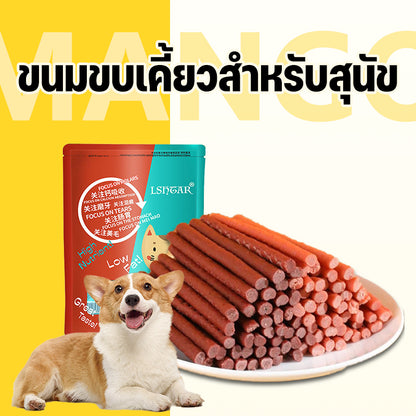 ขนมขบเคี้ยวสุนัขโปรตีนสูงจากเนื้อวัว 500 กรัม, อาหารสุนัขไขมันต่ำ, ปกป้องสุขภาพฟันของสุนัข, อาหารสุนัข, ขนมขบเคี้ยวสำหรับสุนัข