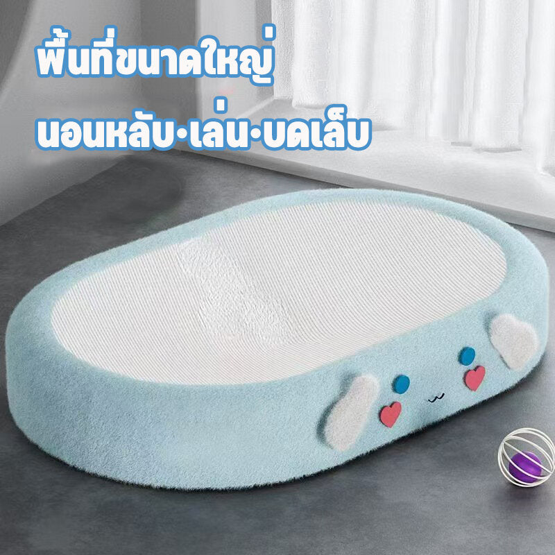 Mango ที่ลับเล็บแมว เชือกผ้าป่านศรนารายณ์ ทนทานต่อการขีดข่วน แมวขึ้นไปนอนได้ มีกันลื่น ขนาดใหญ่ 61 cm.ที่ฝนเล็บแมว ที่นอนแมว