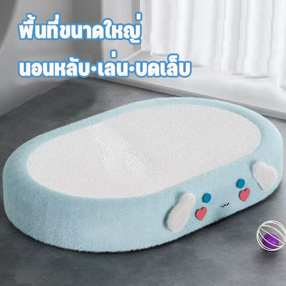 Mango ที่ลับเล็บแมว เชือกผ้าป่านศรนารายณ์ ทนทานต่อการขีดข่วน แมวขึ้นไปนอนได้ มีกันลื่น ขนาดใหญ่ 61 cm.ที่ฝนเล็บแมว ที่นอนแมว