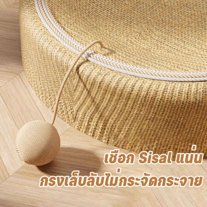 ใหม่ 3-in-1 แมวกรงเล็บเหลา, สวมแมวกรงเล็บเหลา 61cm, สามารถใช้สำหรับกรงเล็บแมว, เตียงแมว, ป่านศรนารายณ์, กรงเล็บแมวเหลาทนต่อการสึกหรอ