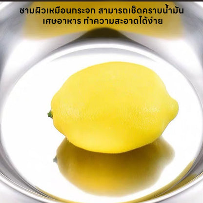 Mango ขนาดใหญ่ ชามอาหารสัตว์เลี้ยง ชามแสตนเลส ที่ให้น้ำ อาหารแมว สุนัข ชามอาหารหมา ชามอาหารแมว ป้องกันการลื่นไถล