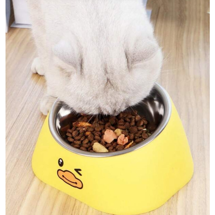 Mango 🥥COD🐾ชามอาหารสัตว์ ทรงเอียง ชามอาหารหมา ที่ใส่อาหารสัตว์เลี้ยง ชามสัตว์เลี้ยง อุปกรณ์ให้อาหารสัตว์ เอียง 15 องศา