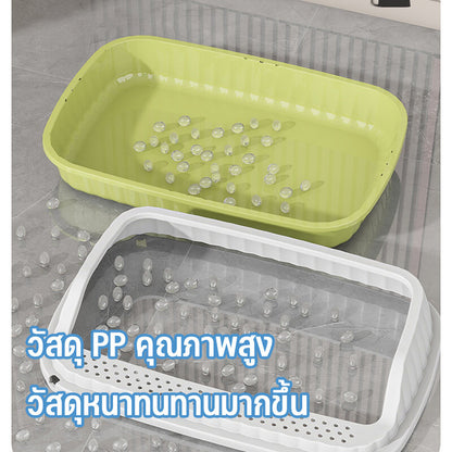 Mango ห้องน้ำแมว กระบะทรายแมว พื้นที่มากมาย รุ่นขอบสูงมีหลายสี ฟรีที่ตักทรายแมว COD