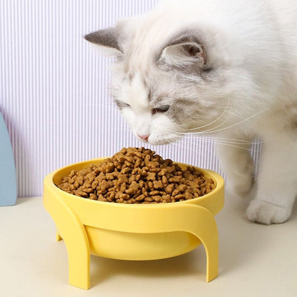 Mango ชามอาหารแมว🐱ชามอาหารทรงสูงชามวงกลมมีขา ช่วยเซฟหลัง ชามทรงสูงให้อาหารสำหรับสัตว์เลี้ยง ชามข้าวแมว ชามแมว ถาดอาหารแมว