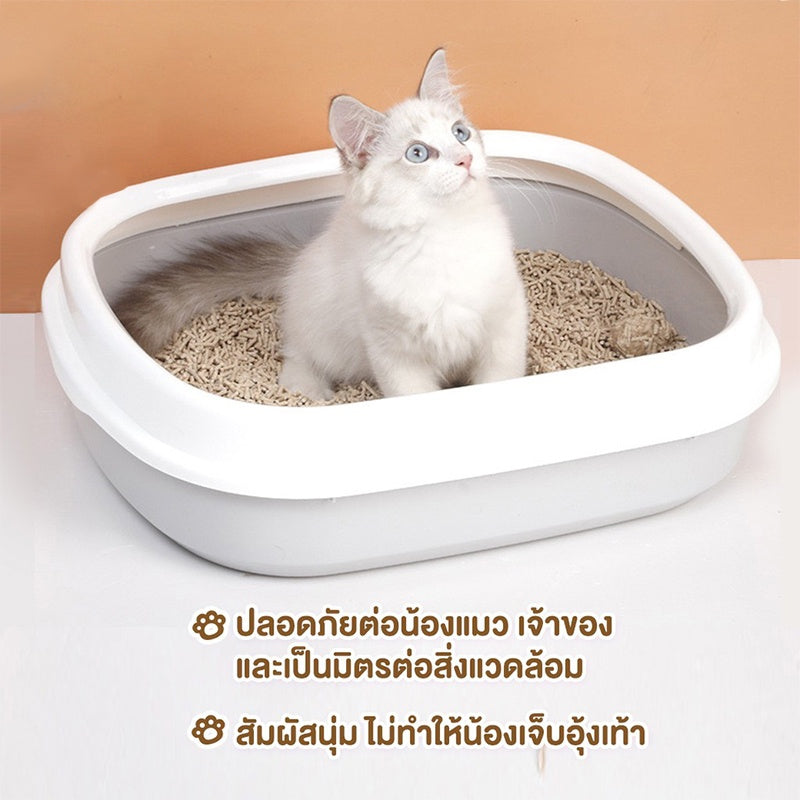 Mango MZทรายแมว 6L ทรายเต้าหู้100% ออร์แกนิค ผลิตจากกากถั่วเหลืองธรรมชาติ ทิ้งลงชักโครกได้ ทรายแมวเต้าหู้ TOFU Cat Litter