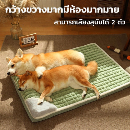 Mango ที่นอนสัตว์เลี้ยง ผ้าฝ้าย ขนาดใหญ่ ซักทําความสะอาดได้ เบาะสัตว์เลี้ยง ที่นอนหมา ที่นอนเเมว ที่นอนสุนัข คอนโดแมว