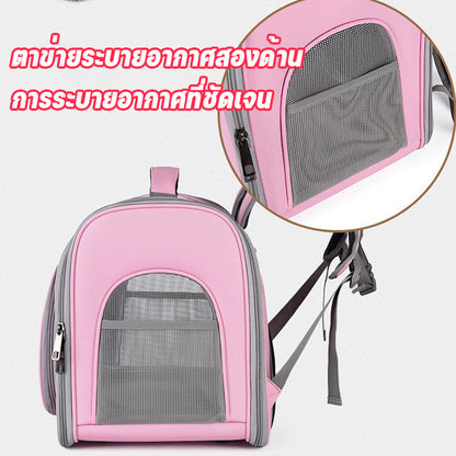 กระเป๋าเป้สะพายหลังสำหรับสัตว์เลี้ยง, กระเป๋าเป้สะพายหลังแมว, พับเก็บได้, ระบายอากาศได้, กระเป๋าแมว, กระเป๋าเป้สะพายหลังสำหรับสัตว์เลี้ยง, กระเป๋าเป้สะพายหลังสุนัขและแมว, ขนาดให