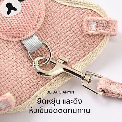 Mango พร้อมส่ง✨ สายจูงสัตว์เลี้ยง สายจูงแมวรัดอก จูงหมา สําหรับสัตว์เลี้ยง สุนัข แมว กระต่าย ขนาดเล็ก เสื้อจูงแมว