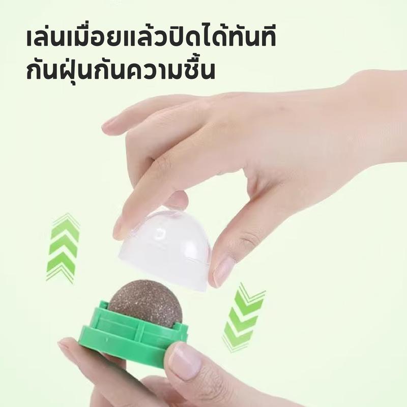 Mango กัญชาแมวหญ้าแมว 5ชิ้น ลูกบอลแคทนิป กันชาแมว กัญชาเเมว catnip ball แคทนิปบอล ของเล่นแมวเลีย ขนมแมวเลีย ของเล่นแมว