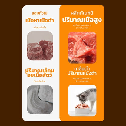 Mango ขนมสุนัขขัดฟัน ขนมแมว ไส้กรอกสุนัข 100ซอง×15g ไส้กรอกแฮมเกรดA ไส้กรอกแฮมสุนัขอาหารหมา จากเนื้อ เป็ด ไก่