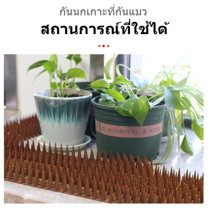 Mango หนามป้องกันไล่นก อุปกรณ์ป้องกันนก ป้องกันนกเกาะ ป้องกันนกมาทำรัง วิธีกำจัดนกได้ผลจริง ทนทาน แผงหนามกันนก ตัดได้ 45cm