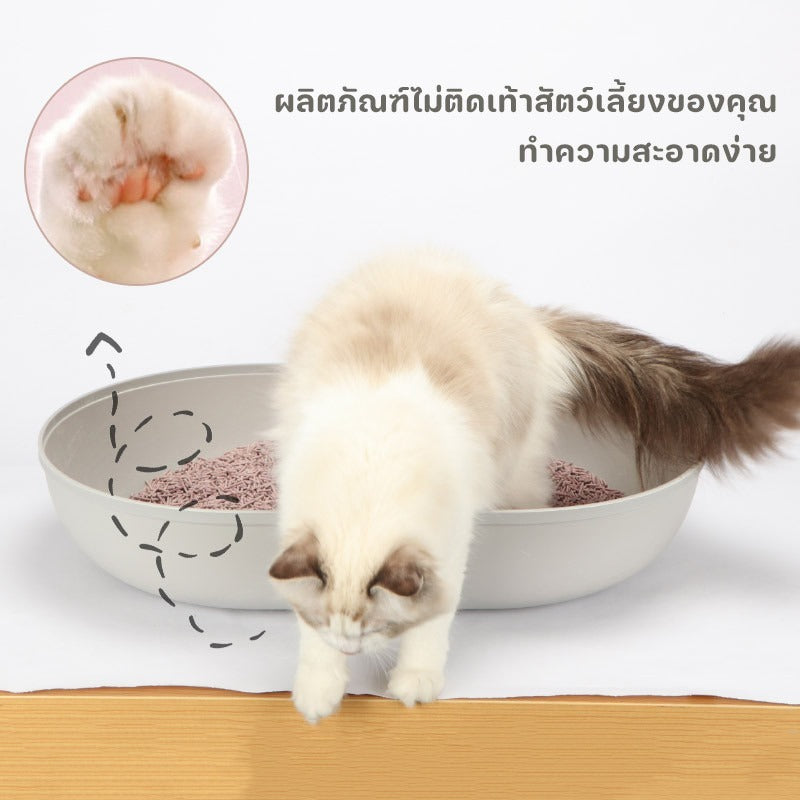Mango ทรายแมวเต้าหู้ MZ 8 ลิตร 4 ถุง = 32 ลิตร ทรายแมวคุณภาพดี ออร์แกนิค100% ราคาถูก ทรายเต้าหู้ Cat Litter