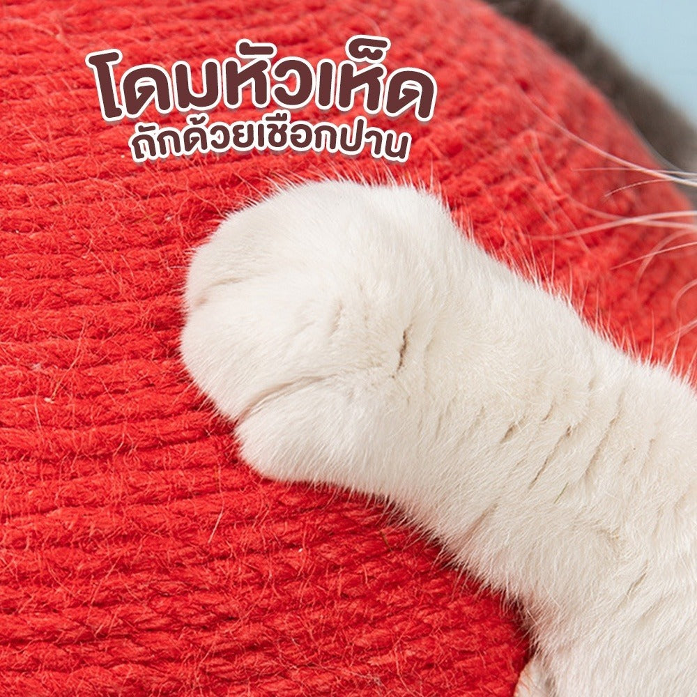 Mango ที่ลับเล็บแมว🍄รูปร่างเห็ด เสาลับเล็บ คอนโดแมว แร็คปีนแมว ของเล่นแมว ทนต่อการขีดข่วน ไม่ครอบครองพื้นที่