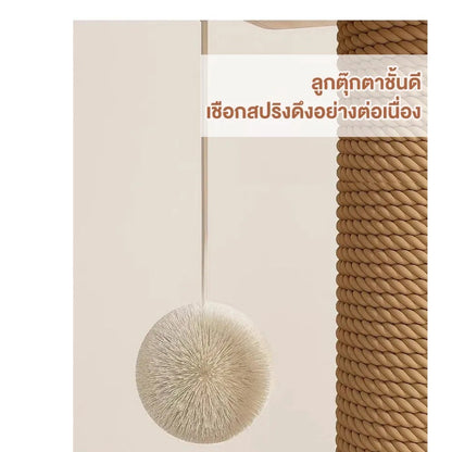 Mango คอนโดแมว ไม้แมวคอนโดแมว บ้านแมว รวมถึงแคปซูลอวกาศโปร่งใสเหมาะสำหรับเลี้ยงน้องแมว 3-5ตัว เสาลับเล็บ ขนาดใหญ่ สูง170CM