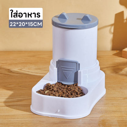 Mango ที่ให้อาหารแมวอัตโนมัติ เครื่องให้อาหารแมวอัตโนมัติ ที่ให้อาหารอัตโนมัติ เครื่องให้น้ำให้อาหารสุนัขอัตโนมัติขนาดใหญ่3.8L