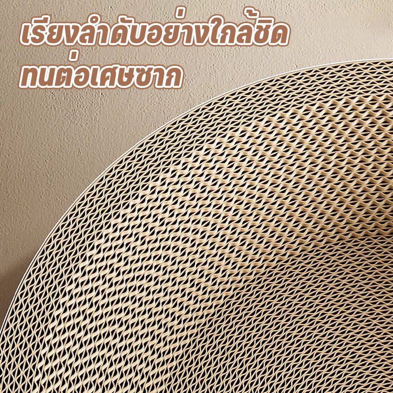 รูปอ่าง ที่ลับเล็บแมวขนาดใหญ่ ที่ขูดเล็บ ของเล่นแมว ที่ลับเล็บแมว  ที่ฝนเล็บแมว ของเล่นแมว เป็นที่นอนแมวไปในตัว ทำให้แมวอารมณ์ดี