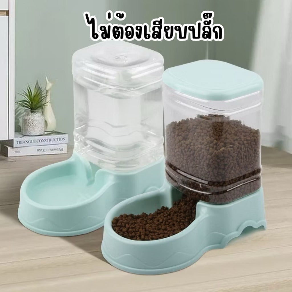 Mango ที่ให้อาหารแมวอัตโนมัติ เครื่องให้อาหารแมวอัตโนมัติ ที่ให้อาหารอัตโนมัติ เครื่องให้น้ำให้อาหารสุนัขอัตโนมัติขนาดใหญ่3.8L
