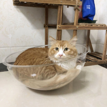 Mango 😻โดมอะคริลิคแมว หลุมอวกาศแมว โดมอะคลิลิค หลุมอะคริลิค สำหรับบ้านแมว DIY 30/35/40cm