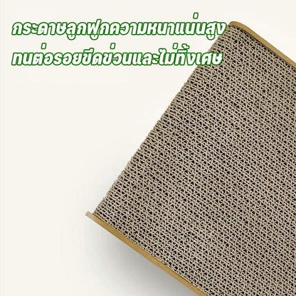 แมว Scratcher รูปตัว L, ของเล่นแมว, L รูปร่างแมว Claw Pad, Cat Claw Pad กับลูกกระดิ่ง, ของเล่นรูปตัว L ของเล่นแมว เกาเหลาเตียงแมว
