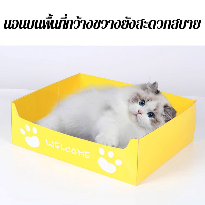 Mango ที่ลับเล็บแมว ที่นอนแมว โซฟาลับเล็บแมว กระดาษลับเล็บแมวสุดคิ้ว ที่ลับเล็บแมวขนาดใหญ่ ที่ขูดเล็บ ของเล่นแมว ที่ลับเล็บแมว