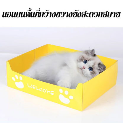 Mango ที่ลับเล็บแมว ที่นอนแมว โซฟาลับเล็บแมว กระดาษลับเล็บแมวสุดคิ้ว ที่ลับเล็บแมวขนาดใหญ่ ที่ขูดเล็บ ของเล่นแมว ที่ลับเล็บแมว