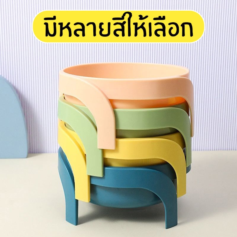 Mango ชามอาหารแมว🐱ชามอาหารทรงสูงชามวงกลมมีขา ช่วยเซฟหลัง ชามทรงสูงให้อาหารสำหรับสัตว์เลี้ยง ชามข้าวแมว ชามแมว ถาดอาหารแมว
