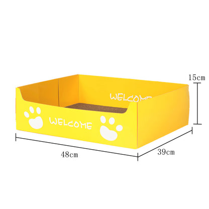 Mango ที่ลับเล็บแมว ที่นอนแมว โซฟาลับเล็บแมว กระดาษลับเล็บแมวสุดคิ้ว ที่ลับเล็บแมวขนาดใหญ่ ที่ขูดเล็บ ของเล่นแมว ที่ลับเล็บแมว