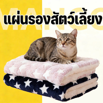 Mango พร้อมส่ง🐾 พรมนอนสัตว์เลี้ยง เบาะนอนสำหรับสัตว์เลี้ยง เบาะรองนั่ง ที่นอนสัตว์เลี้ยง ขนนุ่ม ที่นอนสุนัข ที่นอนแมว