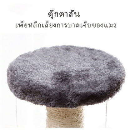 Mango คอนโดแมว 2 ชั้น ลับเล็บแมว คอนโดแมวราคาถูก ฝนเล็บแมว เสาฝนเล็บแมว คอนโดแมวเล็ก ฝนเล็บแมว ของเล่นแมว