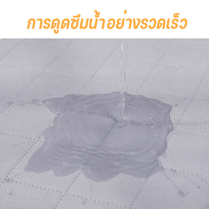 แผ่นรองฉี่หมา แผ่นรองฉี่สุนัข4ชั้น แบบซักได้ดูดซับน้ำแผ่นรองฉี่ แผ่นรองฉี่สุนัขแบบซักได้ สามารถใช้ซ้ำได้ กระดาษรองฉี่