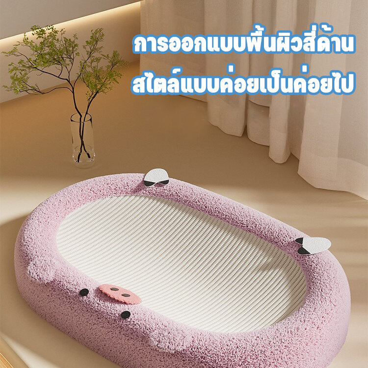 Mango ที่ลับเล็บแมว เชือกผ้าป่านศรนารายณ์ ทนทานต่อการขีดข่วน แมวขึ้นไปนอนได้ มีกันลื่น ขนาดใหญ่ 61 cm.ที่ฝนเล็บแมว ที่นอนแมว
