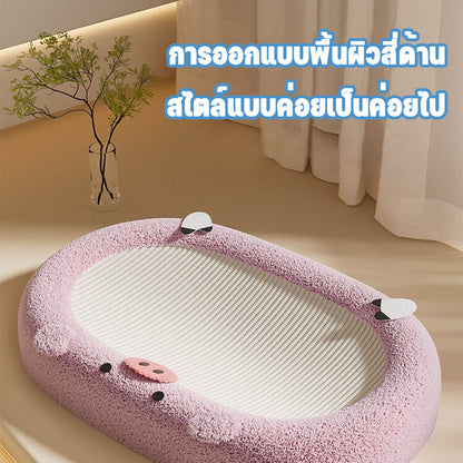 Mango ที่ลับเล็บแมว เชือกผ้าป่านศรนารายณ์ ทนทานต่อการขีดข่วน แมวขึ้นไปนอนได้ มีกันลื่น ขนาดใหญ่ 61 cm.ที่ฝนเล็บแมว ที่นอนแมว