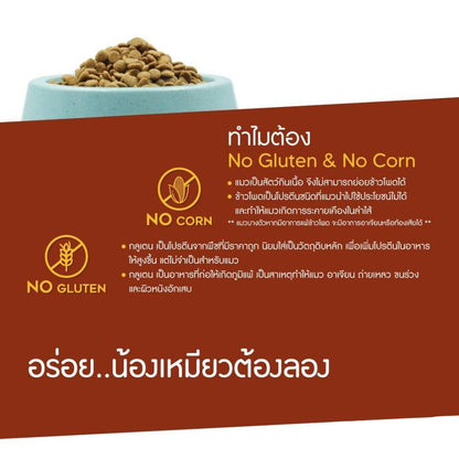 Mango อาหารแมว 1.2 กก.อาหารเม็ด อาหารแมวเกรดพรีเมี่ยม ย่อยง่าย ลดปัญหาท้องเสีย เหมาะสำหรับแมวทุกวัย✨อาหารเม็ดสำหรับเเมว