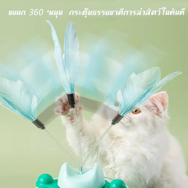 Mango รางบอลแมว4ชั้น ของเล่นแมว รางบอลแมว รางบอล4ชั้น ของเล่นน้องแมว ของเล่นแมว