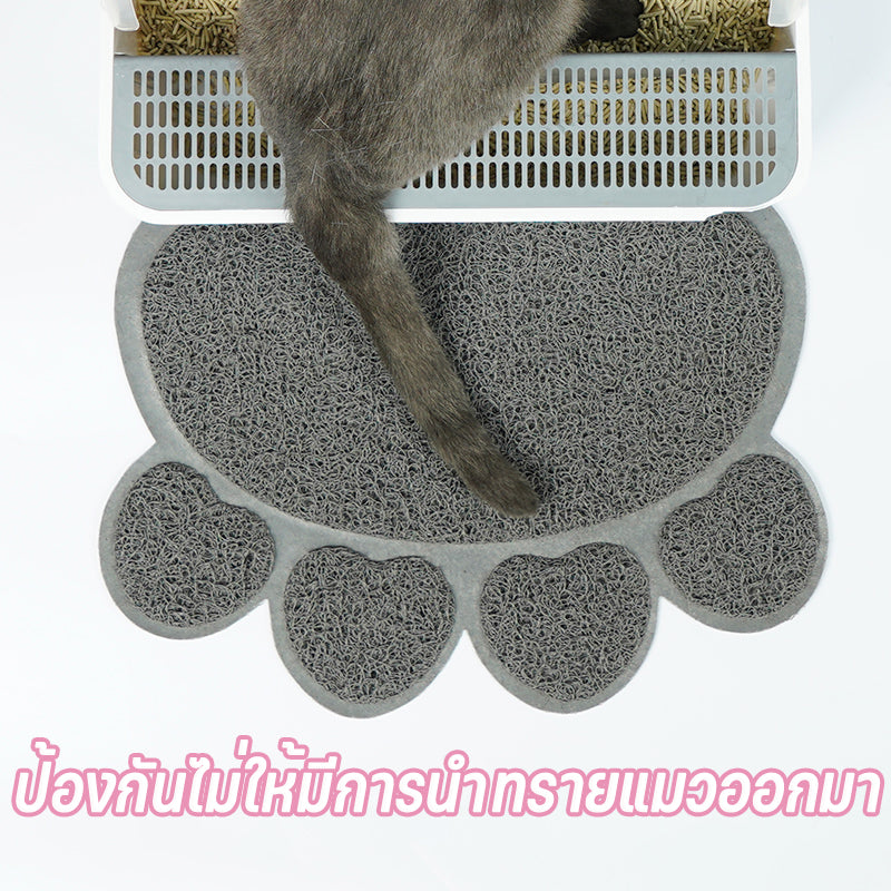 Mango พรมดักทรายแมว ดักทรายแมว พรม แผ่นดักทรายแมว พรหมดักทรายแมว เสื่อแมว วางหน้าห้องน้ำแมว ดักจับทรายที่ร่วงจากเท้าแมว