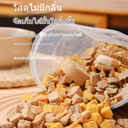 Mango กล่องใส่อาหารสุนัข, แมว และสัตว์เลี้ยงอื่นๆ กระปุกใส่อาหาร กล่องใส่อาหารแมว กล่องเก็บอาหาร แมวกล่องใส่อาหารแมว1.9 / 2.5L