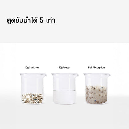 Mango ทรายแมว ทรายแมวผสม เกรด พรีเมี่ยม เบนโทไนท์+แคทแบบเต้าหู้+ดับกลิ่นแรงสุด กลิ่นเป็นตัวเลือก 6L/12L/30L