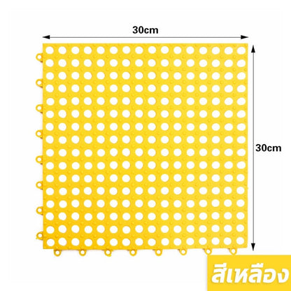 Mango แผ่นจิ๊กซอว์ปูกรง รองกรงสัตว์เลี้ยง สามารถกันลื่นได้ พรมดักทรายแมว แผ่นรองกรงสัตว์เลี้ยง แผ่นรองก้นกรงสัตว์เลี้ยง 30x30cm DIY